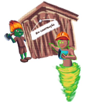 Banner em construção dos Jogos Okamon.